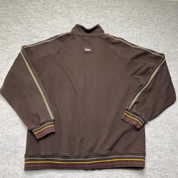 LRG Lifted Research Group Full Zip Track Jacket Mens 2XL Brown - Picture 9 of 11